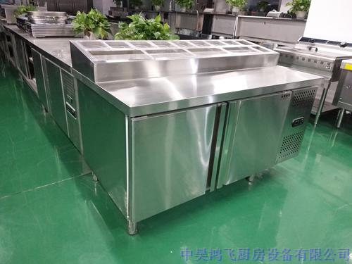 全鋼銅管不銹鋼保鮮沙拉臺(tái)